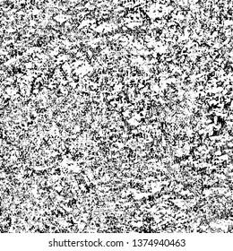 Abstract monochrome grunge background. The gloomy texture of the old worn surface. Scratches, chips, scuffs vector pattern