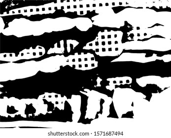 Abstract Monochrome Grunge Background. Abstract background. Monochrome texture. Image includes a effect the black and white tones. Black and white vintage grunge futuristic background. 