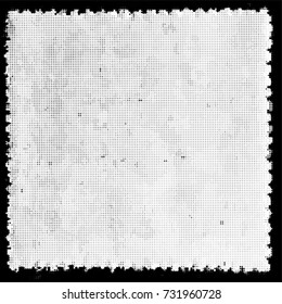 Abstract monochrome grunge halftone dots pattern. Design template vector illustration with dots. Modern background for web sites, sticker labels,postcards,banners, corporate identity, cover design