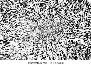 Abstraktes Monochrome-Halbtonmuster.  Vektorgrafik mit Punkten. Moderner urbaner Nothintergrund