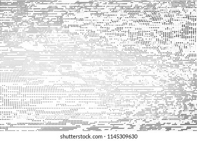 Abstract monochrome grunge halftone pattern.  Vector illustration with dots. Modern urban futuristic background