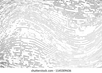 Abstract monochrome grunge halftone pattern.  Vector illustration with dots. Modern urban futuristic background