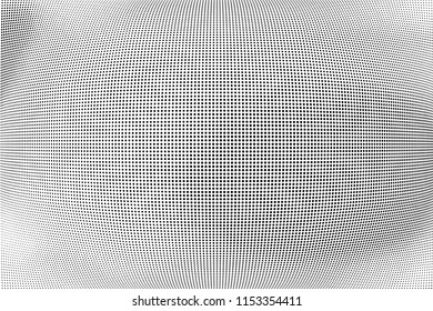 Abstract monochrome grunge halftone pattern. Soft dotted stains and splashes. Vector illustration with dots. Modern polka dots background