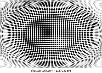 Abstract monochrome grunge halftone pattern. Soft dotted stains and splashes. Vector illustration with dots. Modern polka dots background