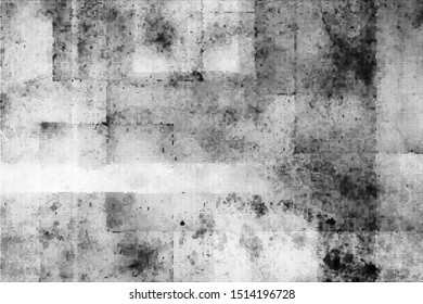Abstract monochrome grunge halftone pattern. Soft dynamic lines. Half tone black and white vector illustration with dots. Modern black and white polka dots wide background for web design, print