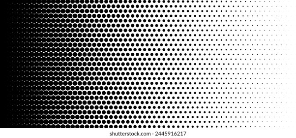 Abstract monochrome grunge halftone pattern