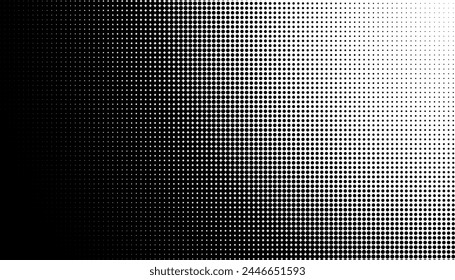 Abstract monochrome grunge halftone pattern