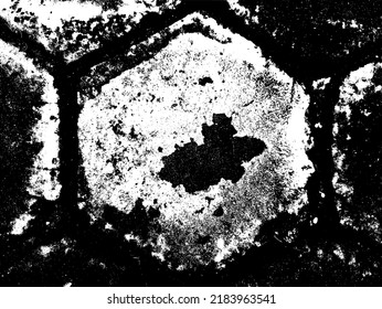 Abstract monochrome grunge overlay distressed artistic vector pattern background and texture. 