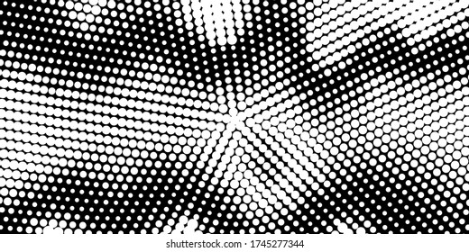 Abstract monochrome half-ton White and black texture with dot