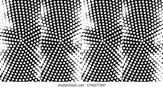 Abstract monochrome half-ton White and black texture with dot