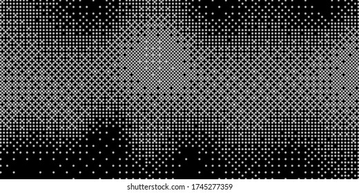 Abstract monochrome half-ton White and black texture with dot