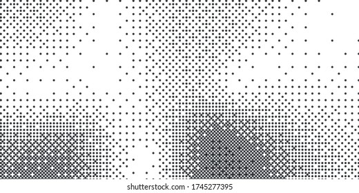 Abstract monochrome half-ton White and black texture with dot