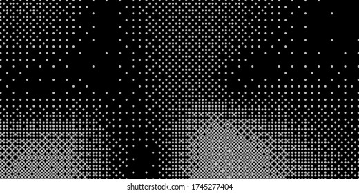 Abstract monochrome half-ton White and black texture with dot