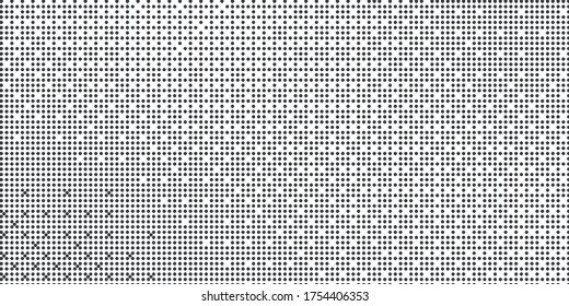 Abstract monochrome half-ton White and black texture with dot