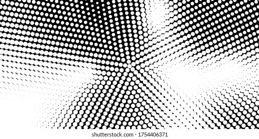 Abstract monochrome half-ton White and black texture with dot