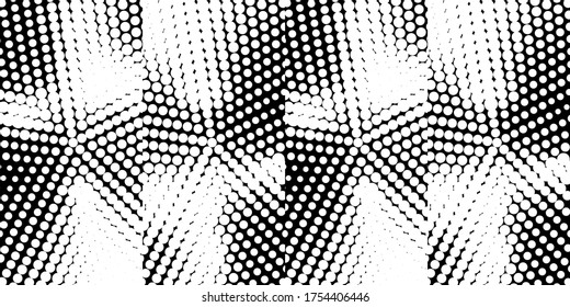 Abstract monochrome half-ton White and black texture with dot