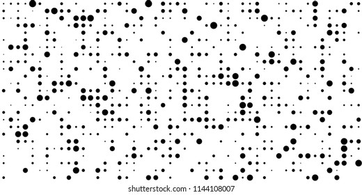 Abstract Monochrome Halftone Background.