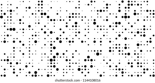 Abstract Monochrome Halftone Background.