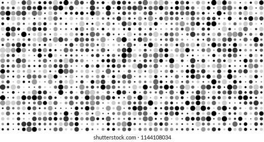 Abstract Monochrome Halftone Background.