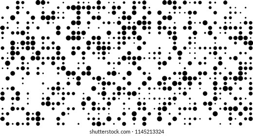 Abstract Monochrome Halftone Background.