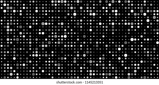 Abstract Monochrome Halftone Background.