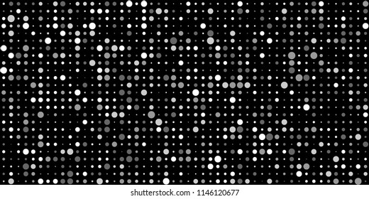 Abstract Monochrome Halftone Background.