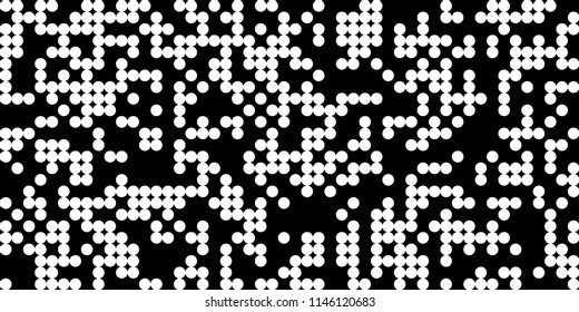 Abstract Monochrome Halftone Background.