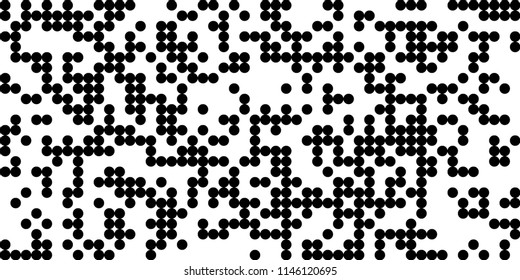 Abstract Monochrome Halftone Background.