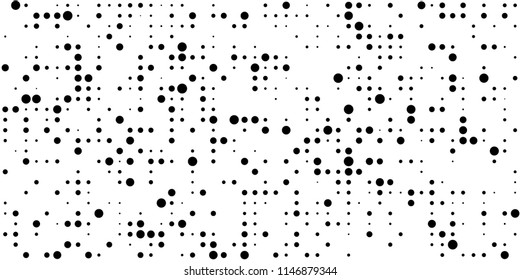 Abstract Monochrome Halftone Background.
