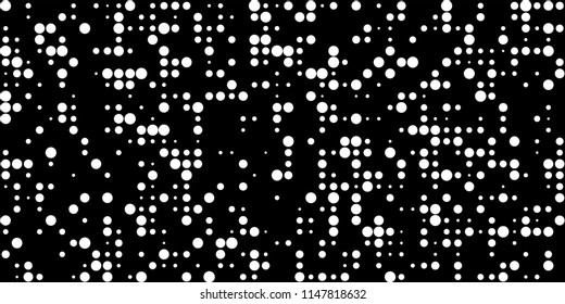Abstract Monochrome Halftone Background.