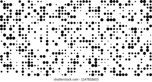 Abstract Monochrome Halftone Background.