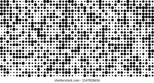 Abstract Monochrome Halftone Background.