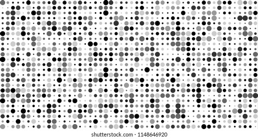 Abstract Monochrome Halftone Background.
