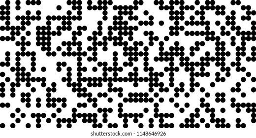 Abstract Monochrome Halftone Background.