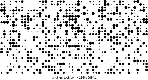 Abstract Monochrome Halftone Background.