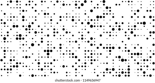 Abstract Monochrome Halftone Background.