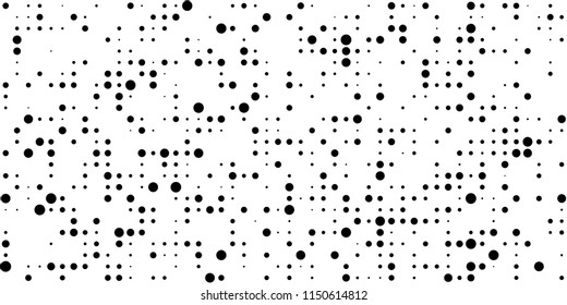 Abstract Monochrome Halftone Background.