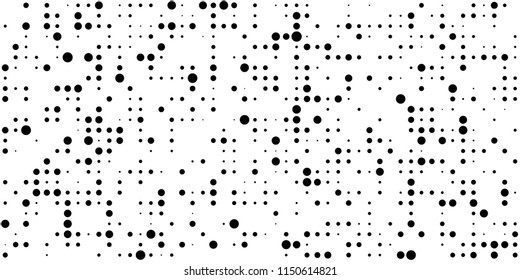 Abstract Monochrome Halftone Background.