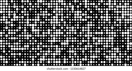 Abstract Monochrome Halftone Background.