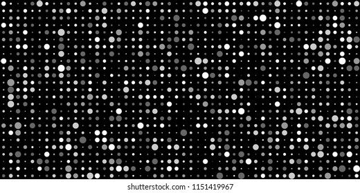 Abstract Monochrome Halftone Background.