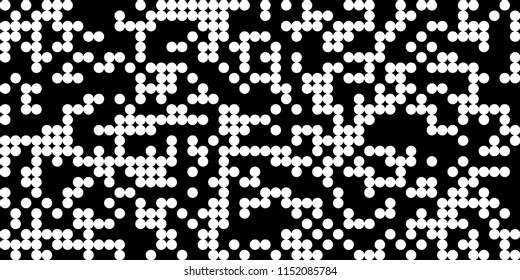 Abstract Monochrome Halftone Background.