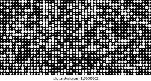 Abstract Monochrome Halftone Background.