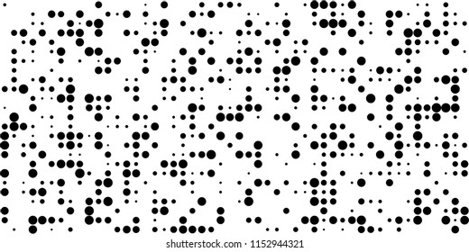 Abstract Monochrome Halftone Background.