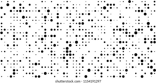 Abstract Monochrome Halftone Background.