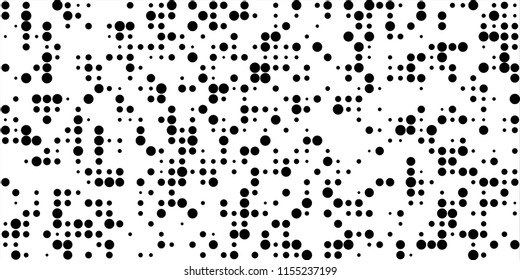 Abstract Monochrome Halftone Background.