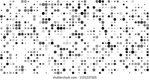 Abstract Monochrome Halftone Background.