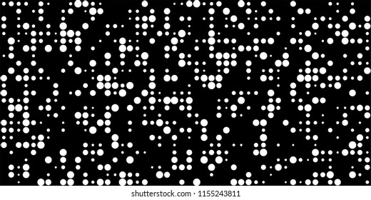 Abstract Monochrome Halftone Background.