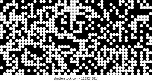 Abstract Monochrome Halftone Background.
