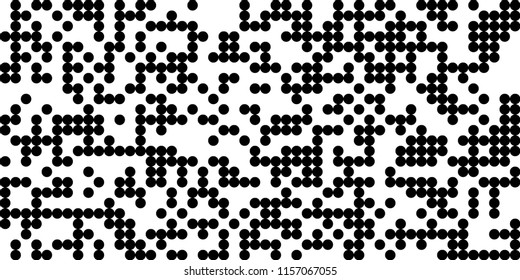 Abstract Monochrome Halftone Background.