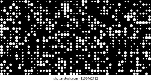 Abstract Monochrome Halftone Background.